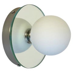 Mirror Backed Globe Sconce by Research.Lighting, 3in Glass, In Stock