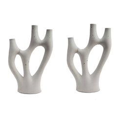 Pair of Kreten Candelabras from Souda Grey, Made to Order