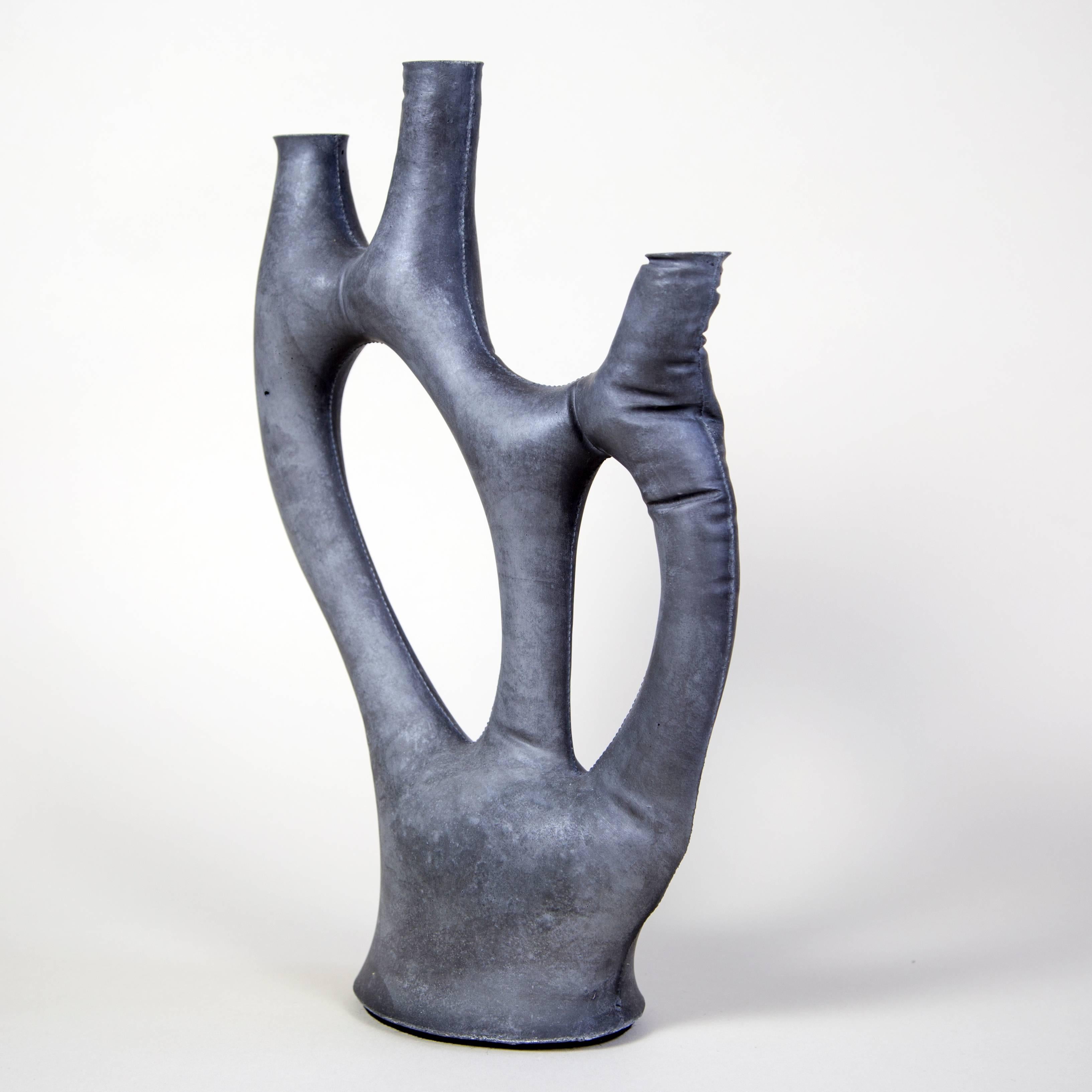 Modern Uninque Kreten Candelabra from Souda, Charcoal, in Stock