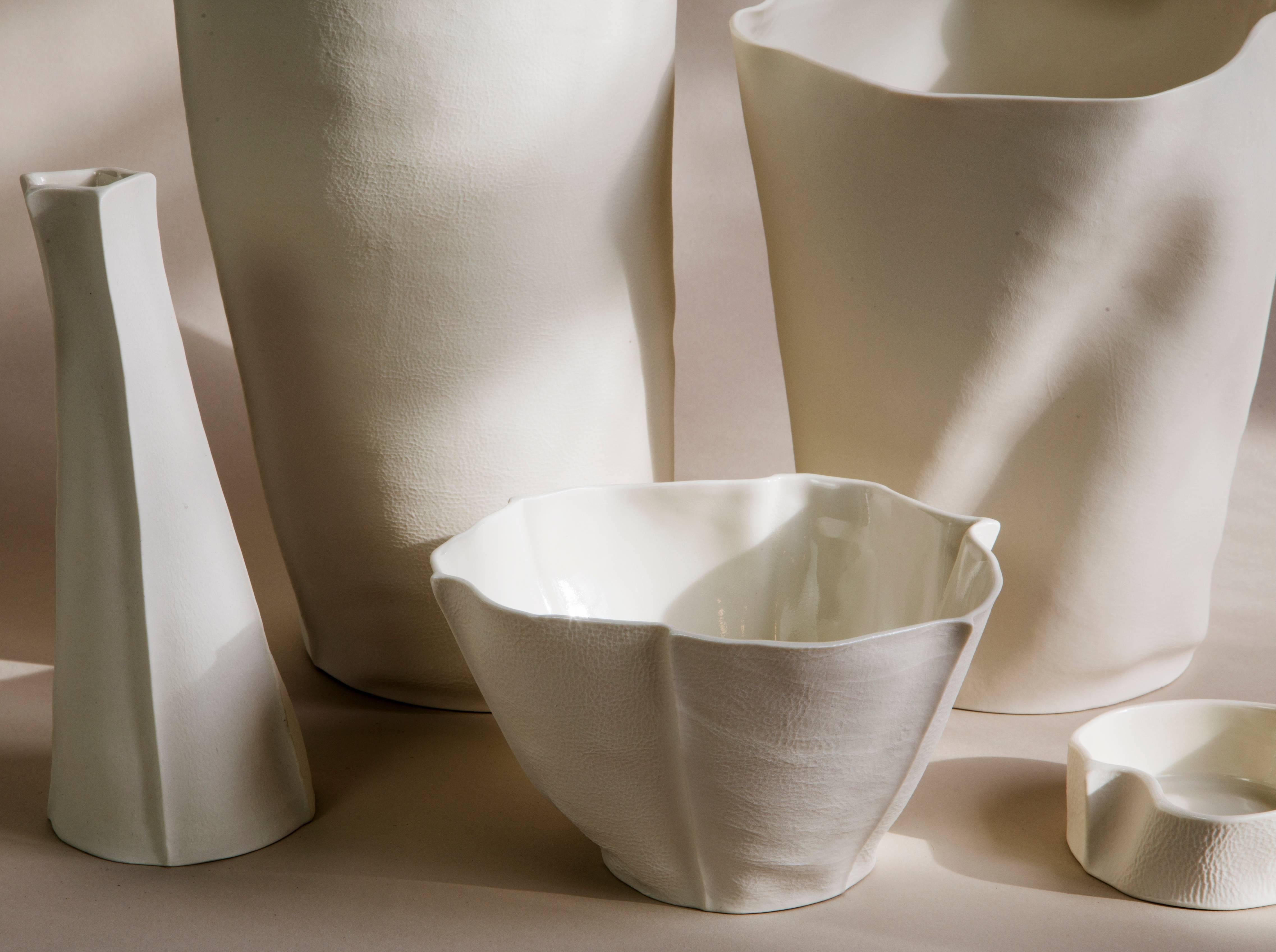 American Set of Five Kawa Porcelain Pieces, in stock