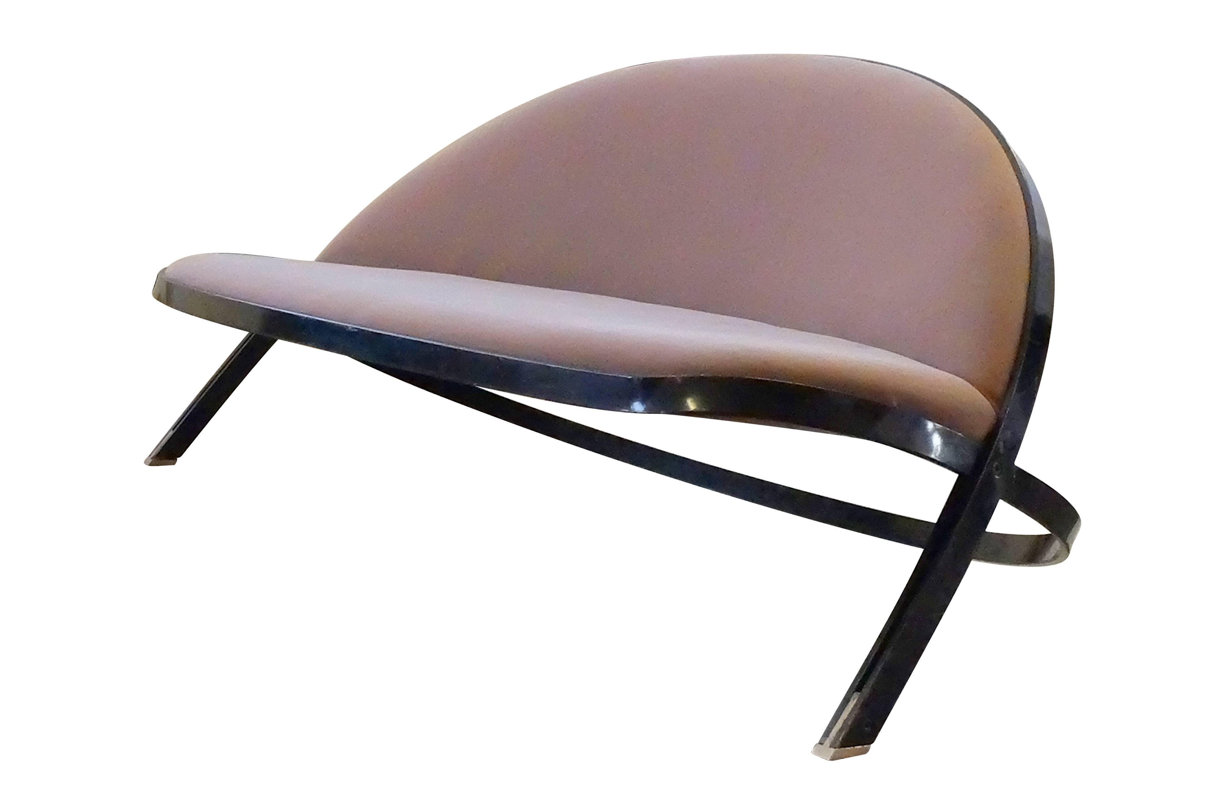 Gastone Rinaldi für Rima, Italienisches Mid-Century-Sofa „Saturno“ aus rosa Samt 1957 (Moderne der Mitte des Jahrhunderts) im Angebot