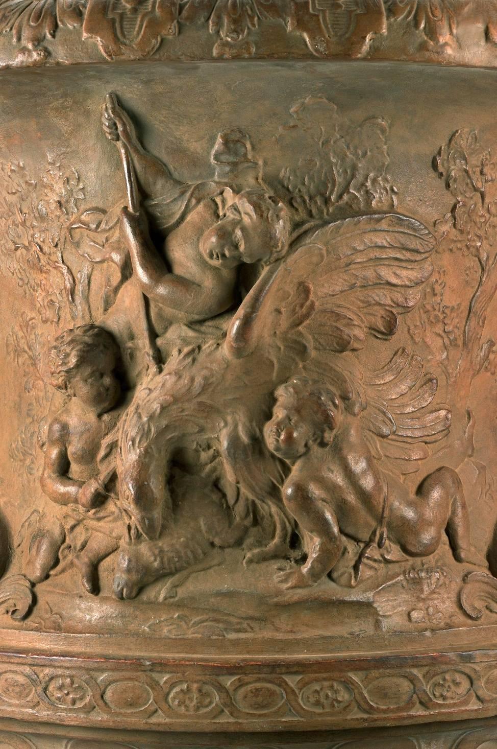 Art reproduction in terracotta after an 18th century model 