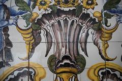 Reproduction of an Earthenware Tilled Panel after a Model from Lumiar Portugal