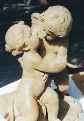 Terracotta Statue the Kiss After Filippo della Valle
