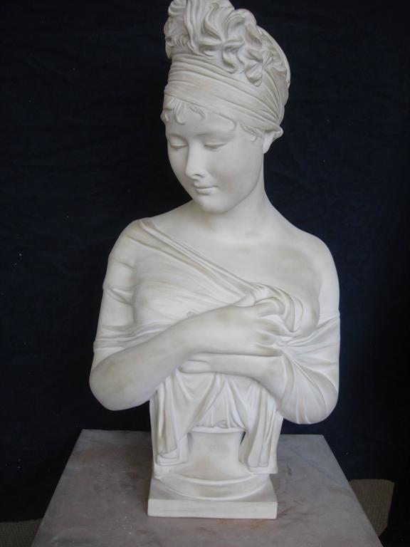 Terracotta Bust of Juliette Récamier after Joseph Chinard For Sale at ...
