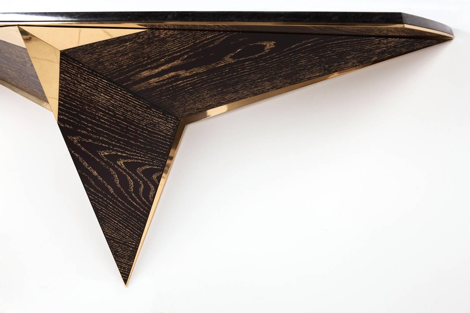 French Console 'Bellatrix' N°1/8 by Antoine Vignault, OAK Limited Edition For Sale