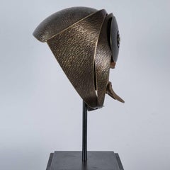 Sculptural One-of-a-kind Tribal Mask 'the Monkey' by Elie Hirsch, 2016