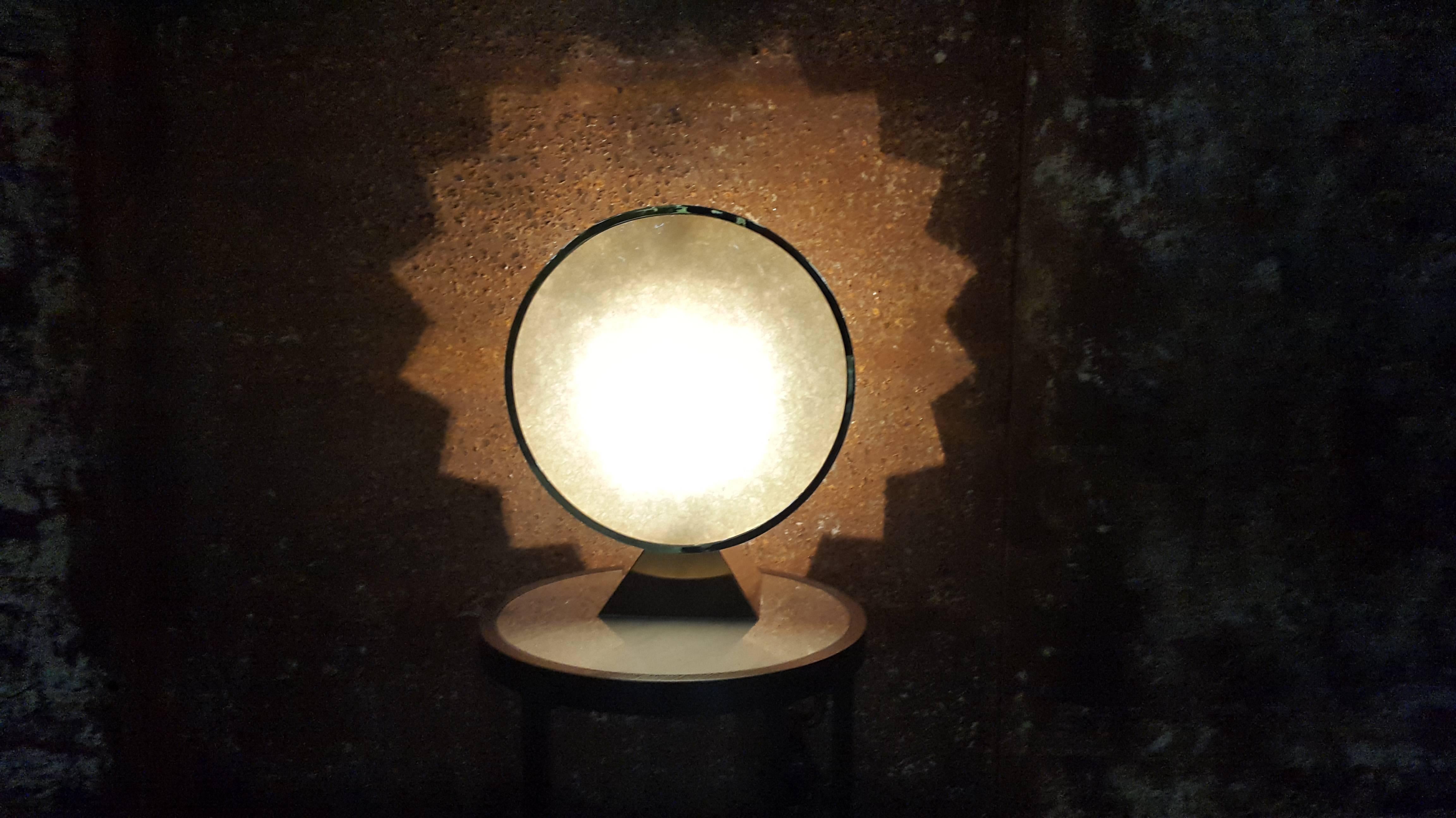 Contemporary Table Lamp 'MuSigma' N°2/20 by Antoine Vignault, OAK Limited Edition For Sale