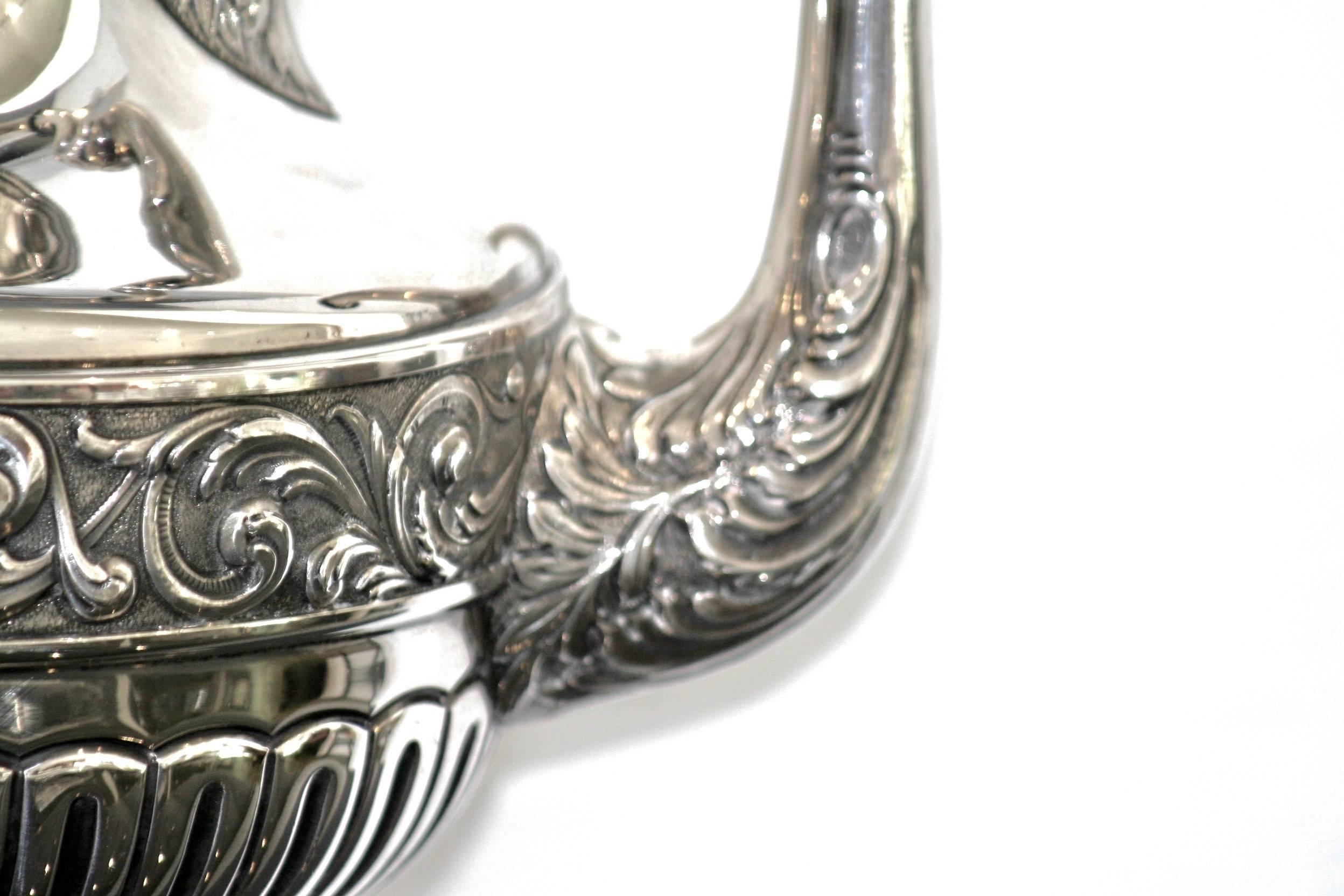 British 19th Century English Silver Samovar For Sale