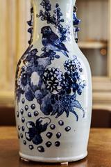 Late 19th Century Blue Chinese Porcelain Vase