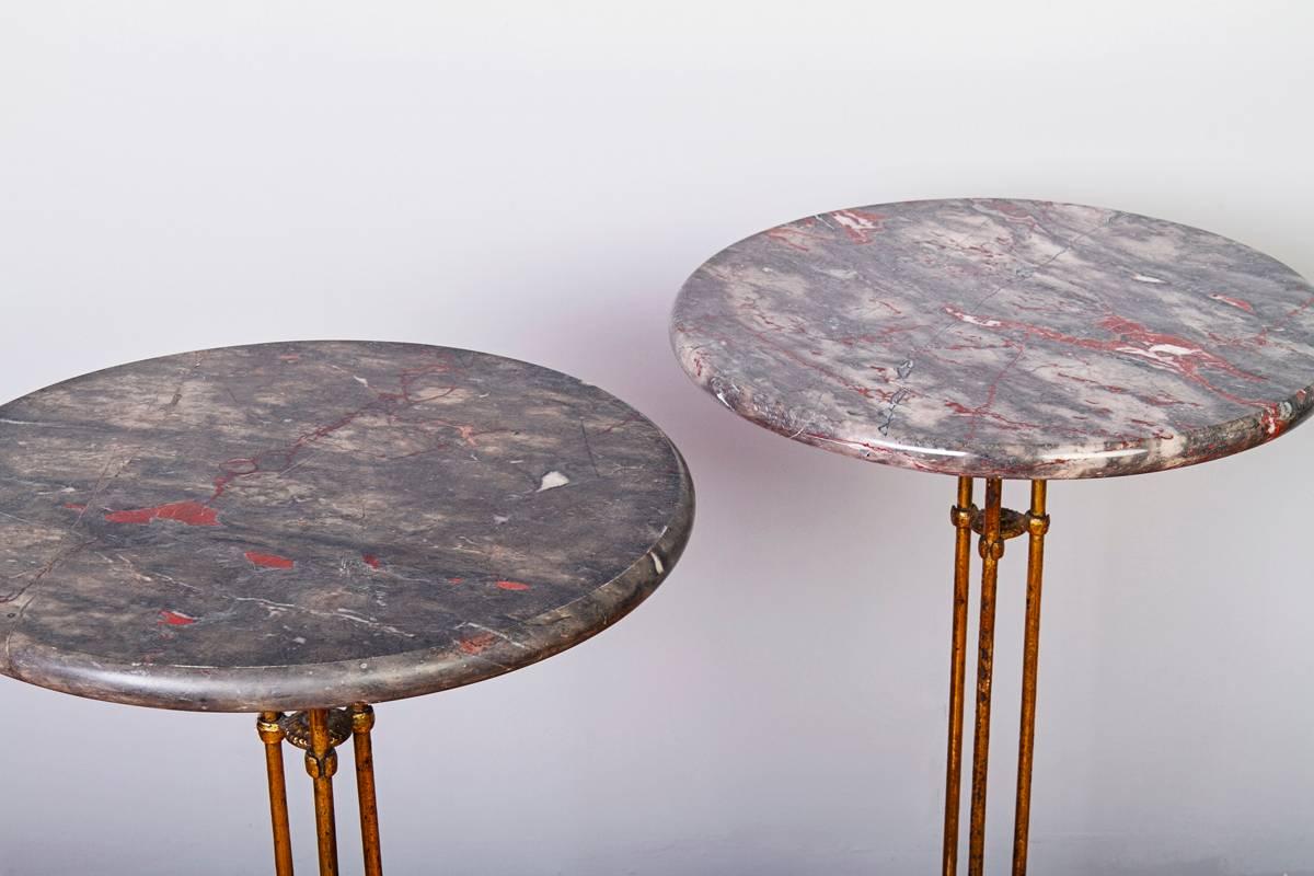 Mid-Century Modern Pair of 1950s Side Tables in Royére Style For Sale