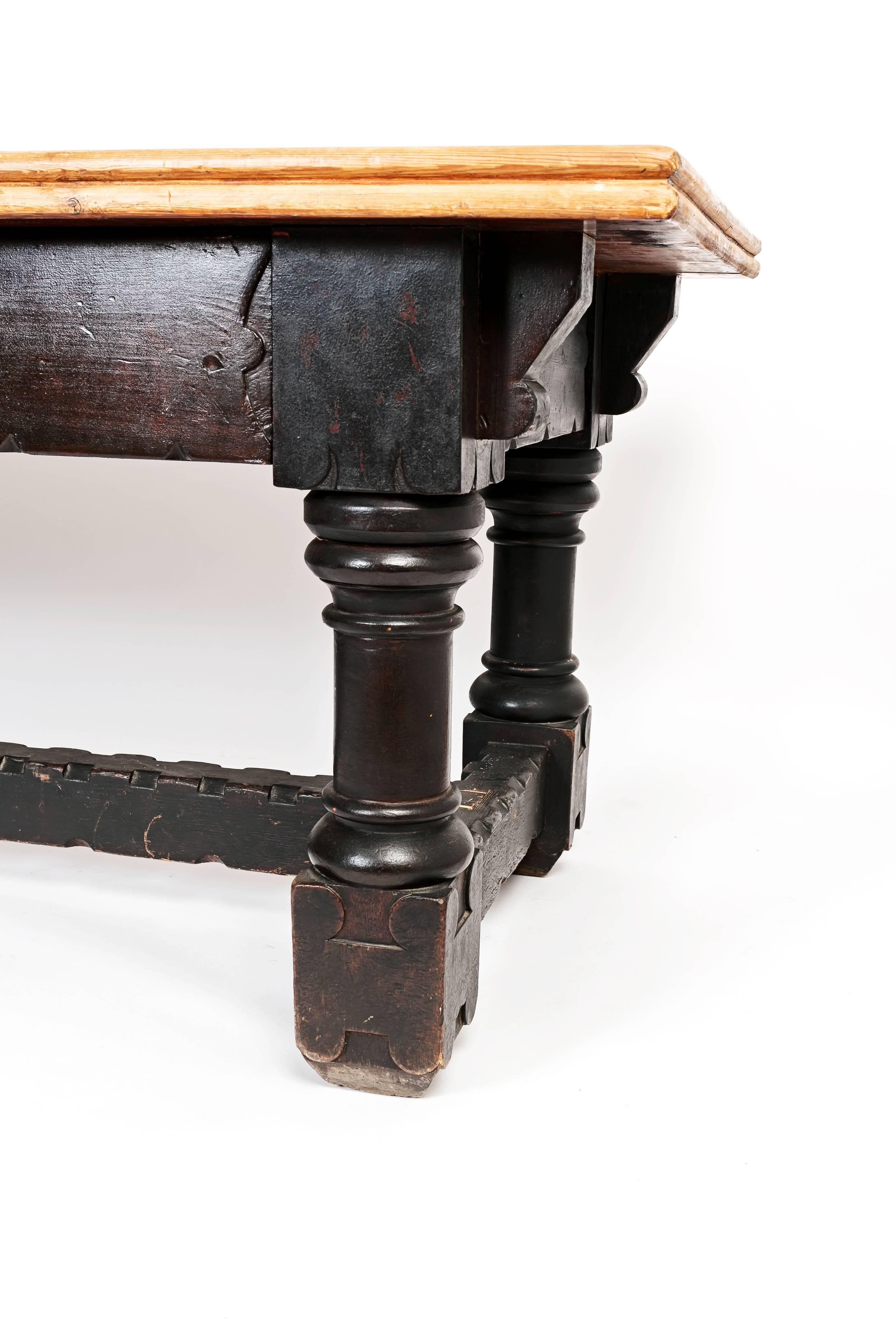 Wood 19th Century English Country Table