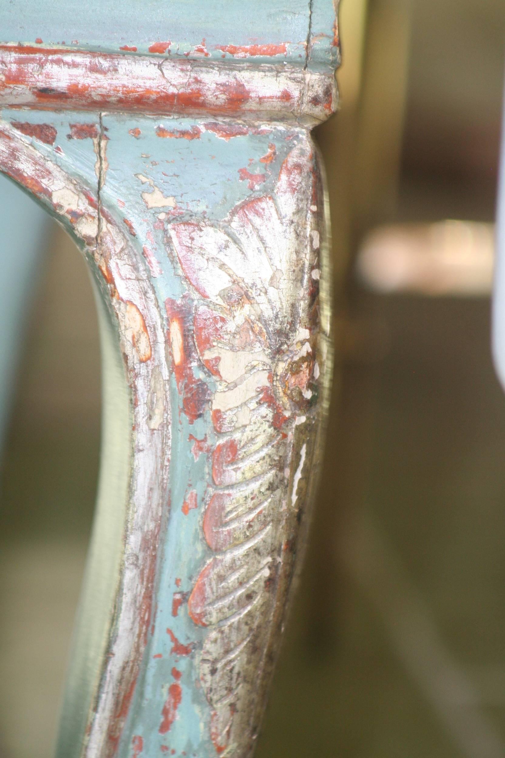 Pair of Late 18th Century Polychromed Stools 3