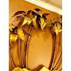 Mid-Century Metal Palm Tree Wall Art