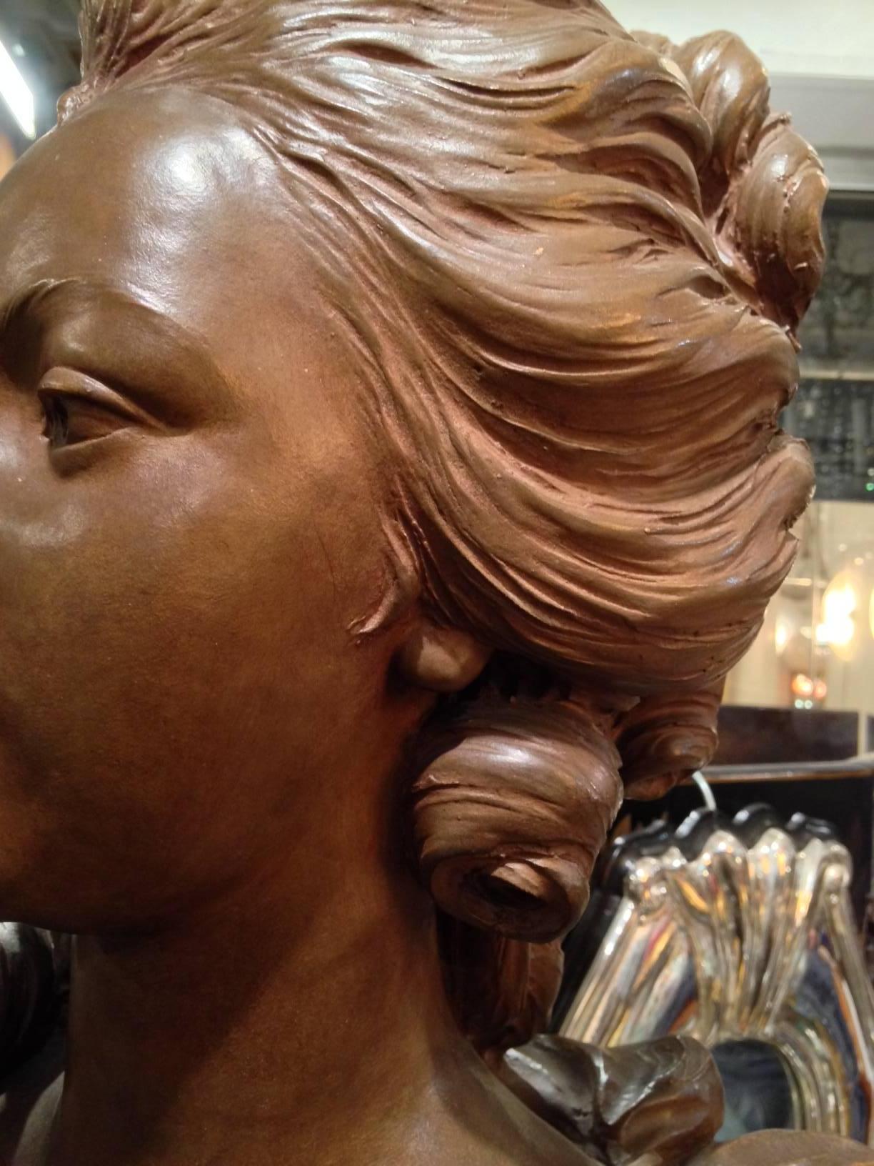 Late 19th Century 19th Century Bust of Marie Antoinette For Sale