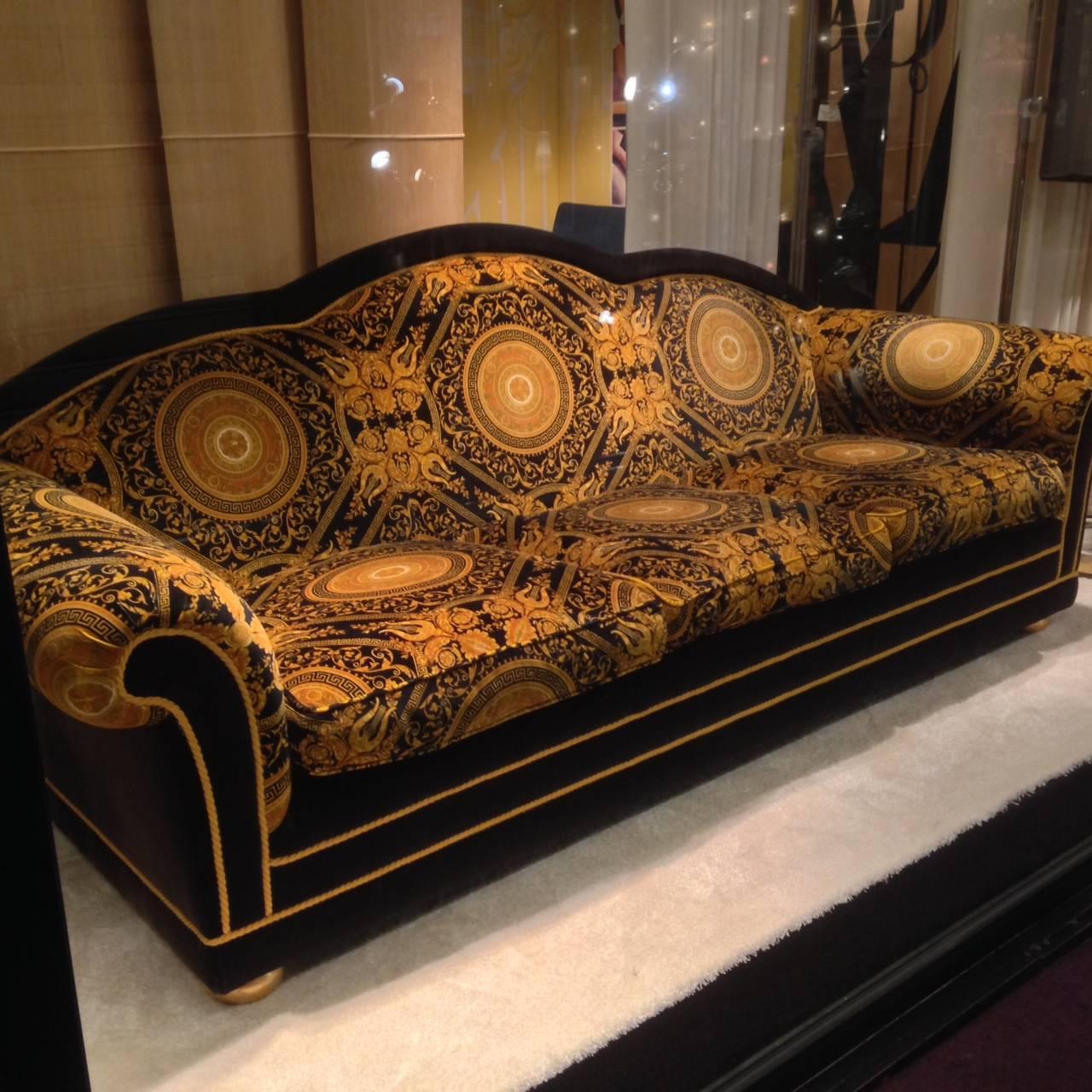 20th Century Versace Sofa For Sale 2