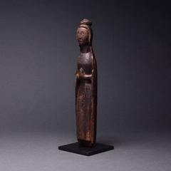 African Art Baule Wooden Figure of the Virgin Mary