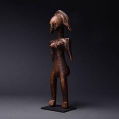 African Bambara Female Wooden Figure from Mali
