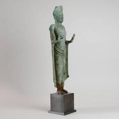 Khmer Bronze Figure of the Buddha