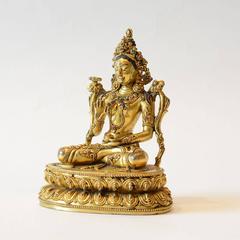 19th Century Sino Tibetan Gilt Figure of Tara