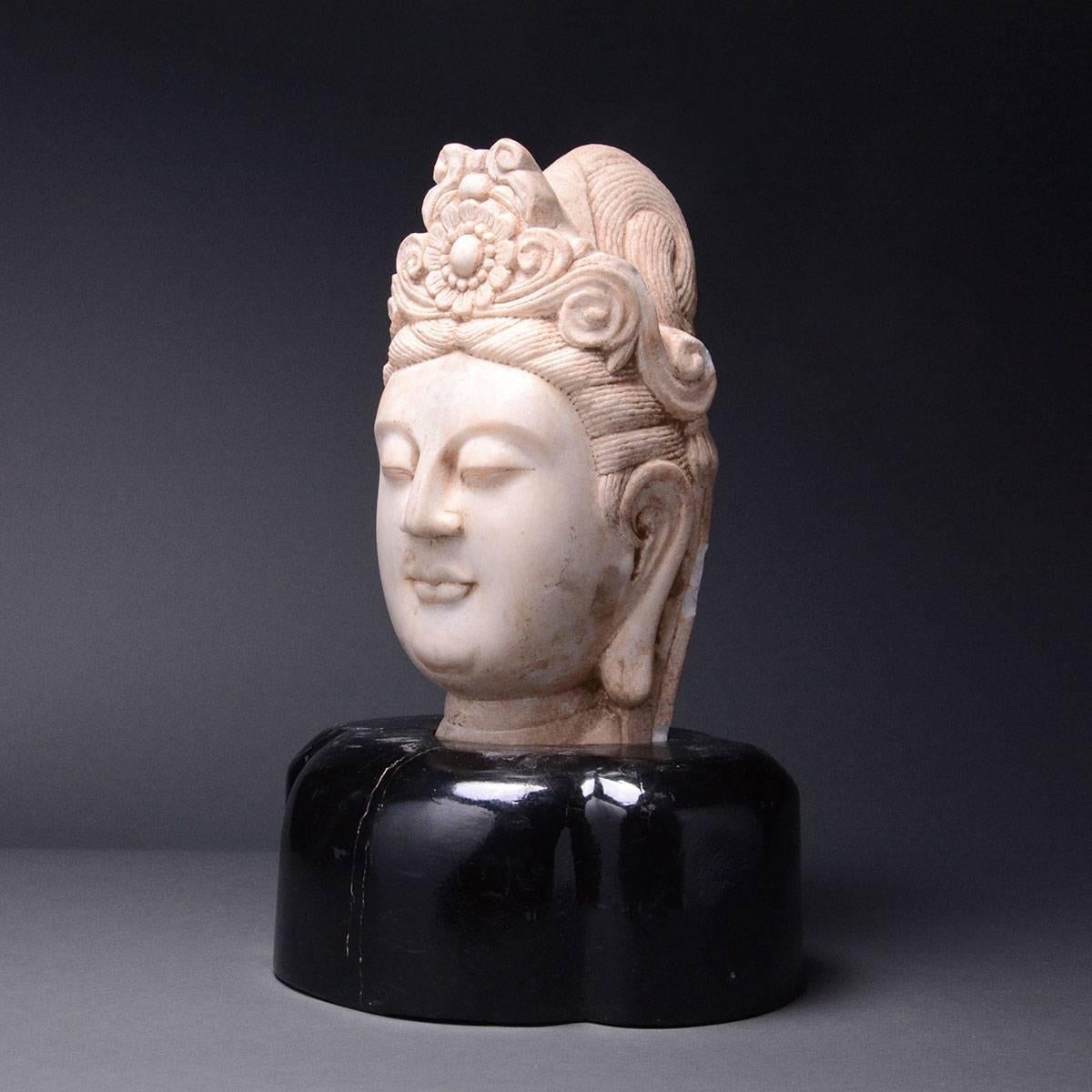 Noted for her extreme kindness, Guanyin is an ancient Boddhisattva. In the Buddhist religion, Boddhisattvas are beings who have attained enlightenment, but renounce the goal of nirvana, a state characterized by freedom from pain, suffering, worry