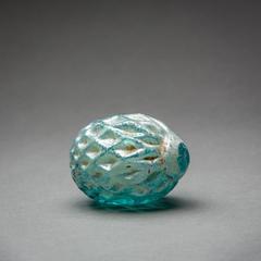 Roman Blue Glass Sealed Vessel