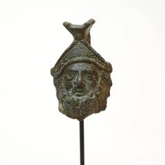 Roman Bronze Bust of Mars