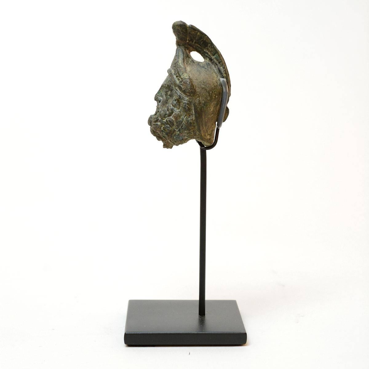 European Roman Bronze Bust of Mars For Sale