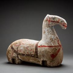 Han Polychrome Torso of a Horse