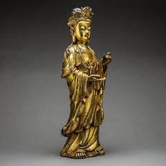 Qing Dynasty Guilded Guan Yin
