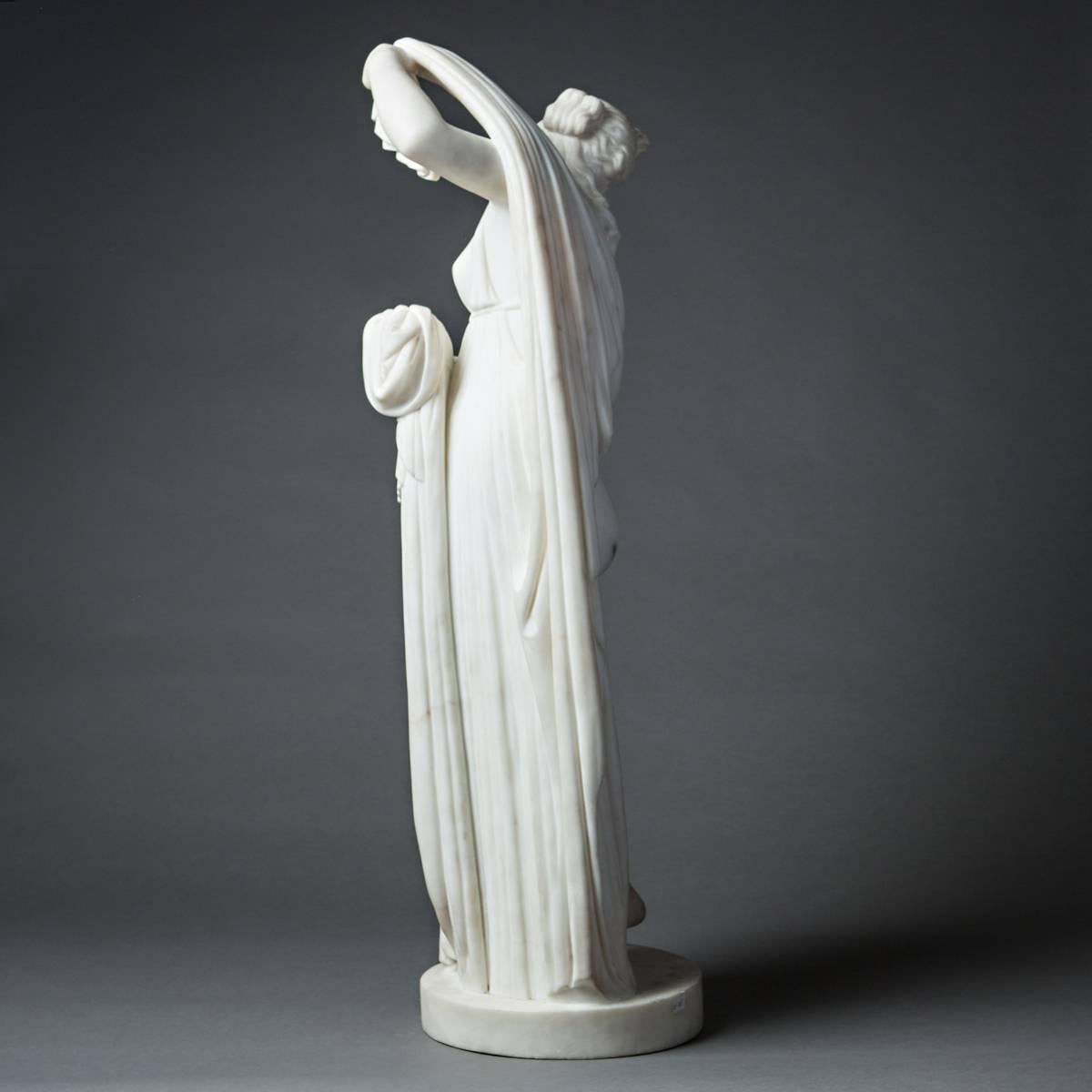 European 19th Century Marble Statue of the Aphrodite Kallipygos For Sale