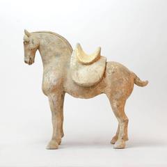 Tang Sculpture of a Horse with Removable Saddle