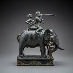 Bronze Sculpture of an Elephant