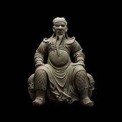 Ming Dynasty Stone Sculpture of Guan Yu