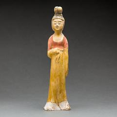 Sui Glazed Sculpture of a Lady in Waiting