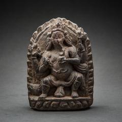 Stone Plaque Depicting Ganesh