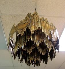 Brutalist Tourch Cut Chandelier