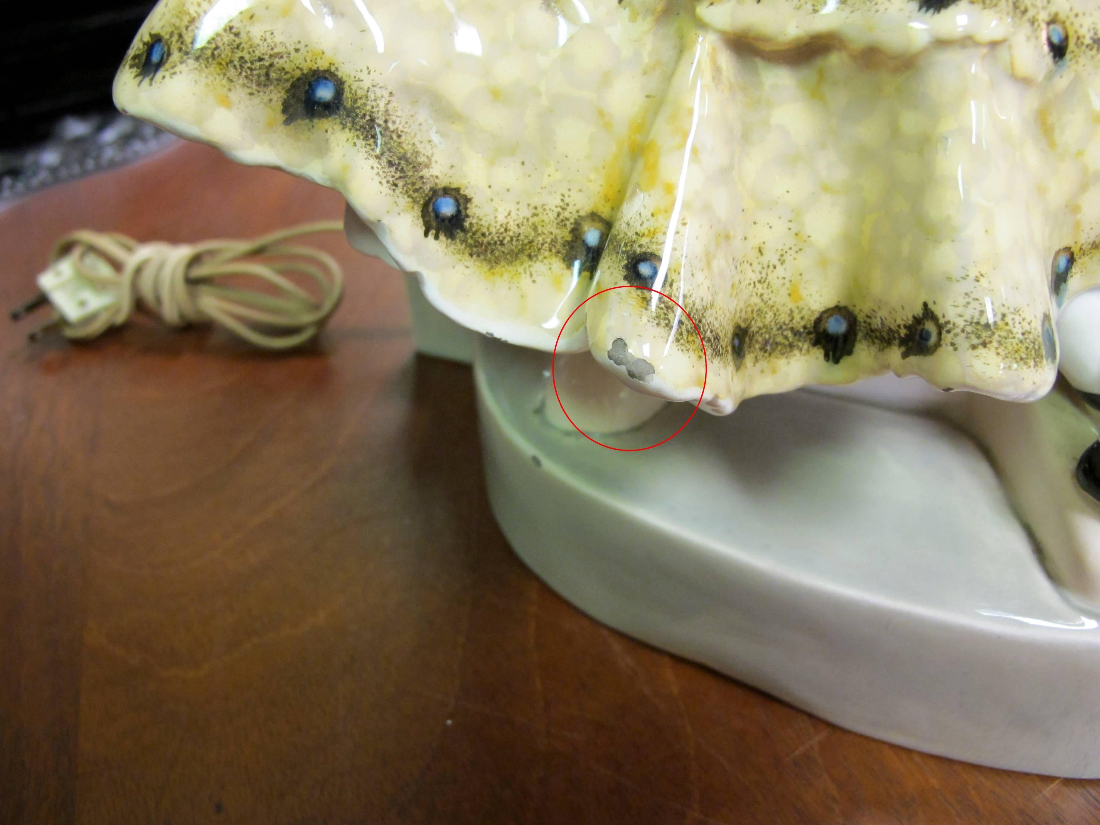 Southern Belle Lady Glazed Porcelain Lamp by Podolo for Goldscheider For Sale 3