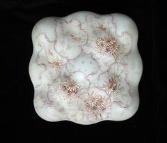 Wave Crest Glass Hinged Dresser Box