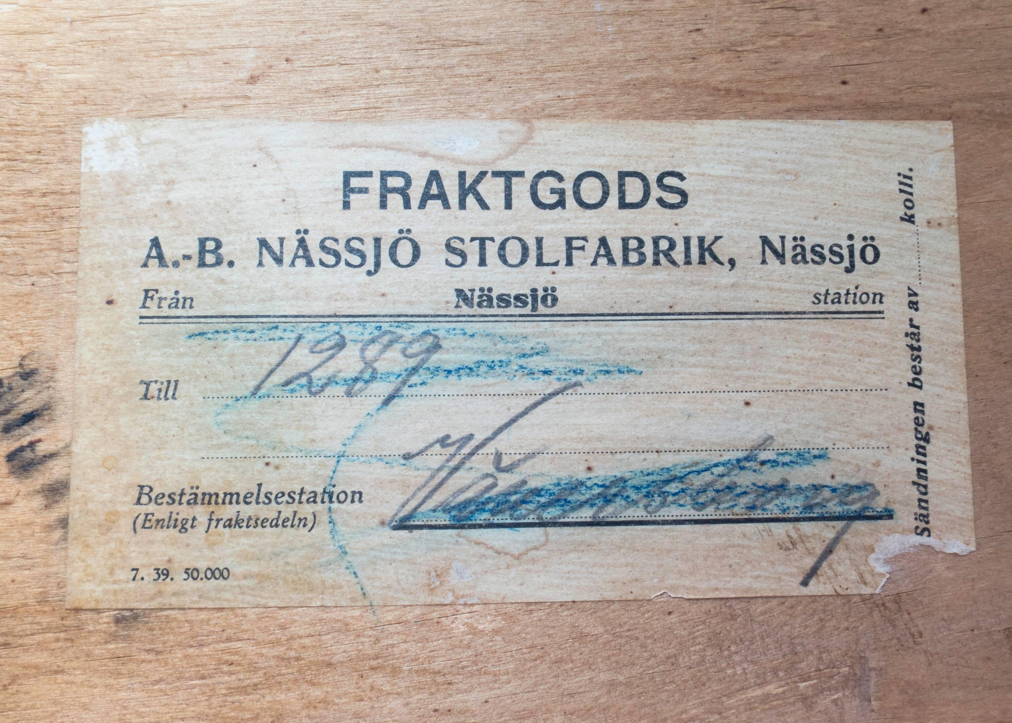 Nässjö Stolfabrik, Early Swedish Modernist Brass-Mounted Two-Toned Birch Commode 1