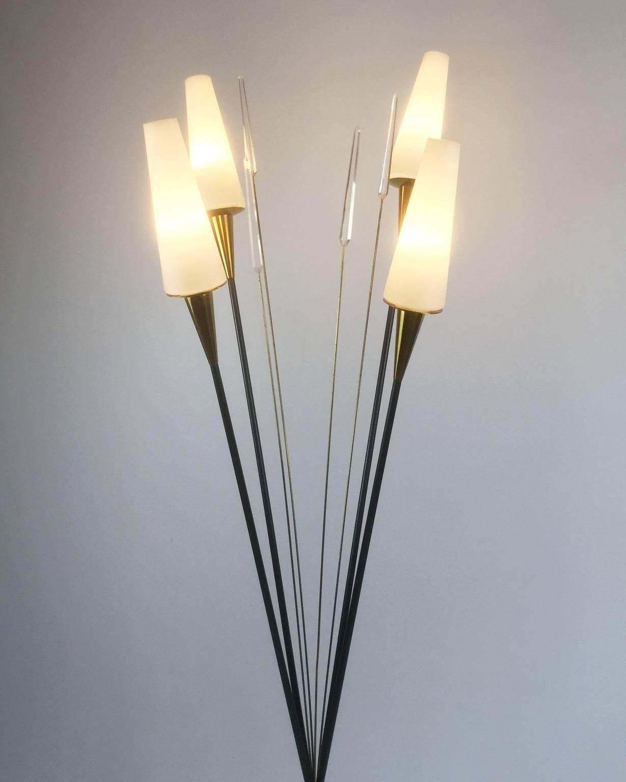 French 1950s Maison Lunel Floor Lamp For Sale