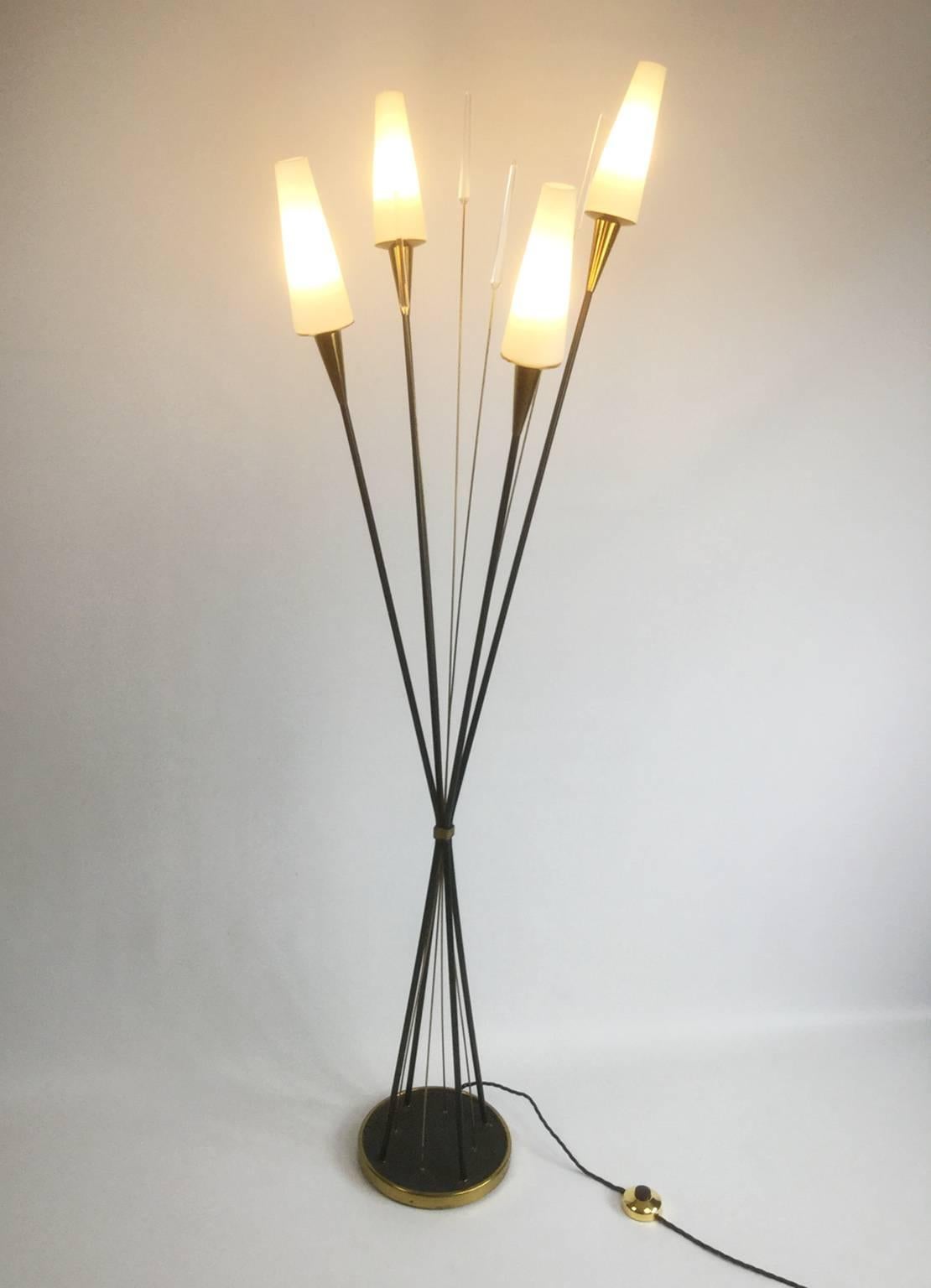 20th Century 1950s Maison Lunel Floor Lamp For Sale