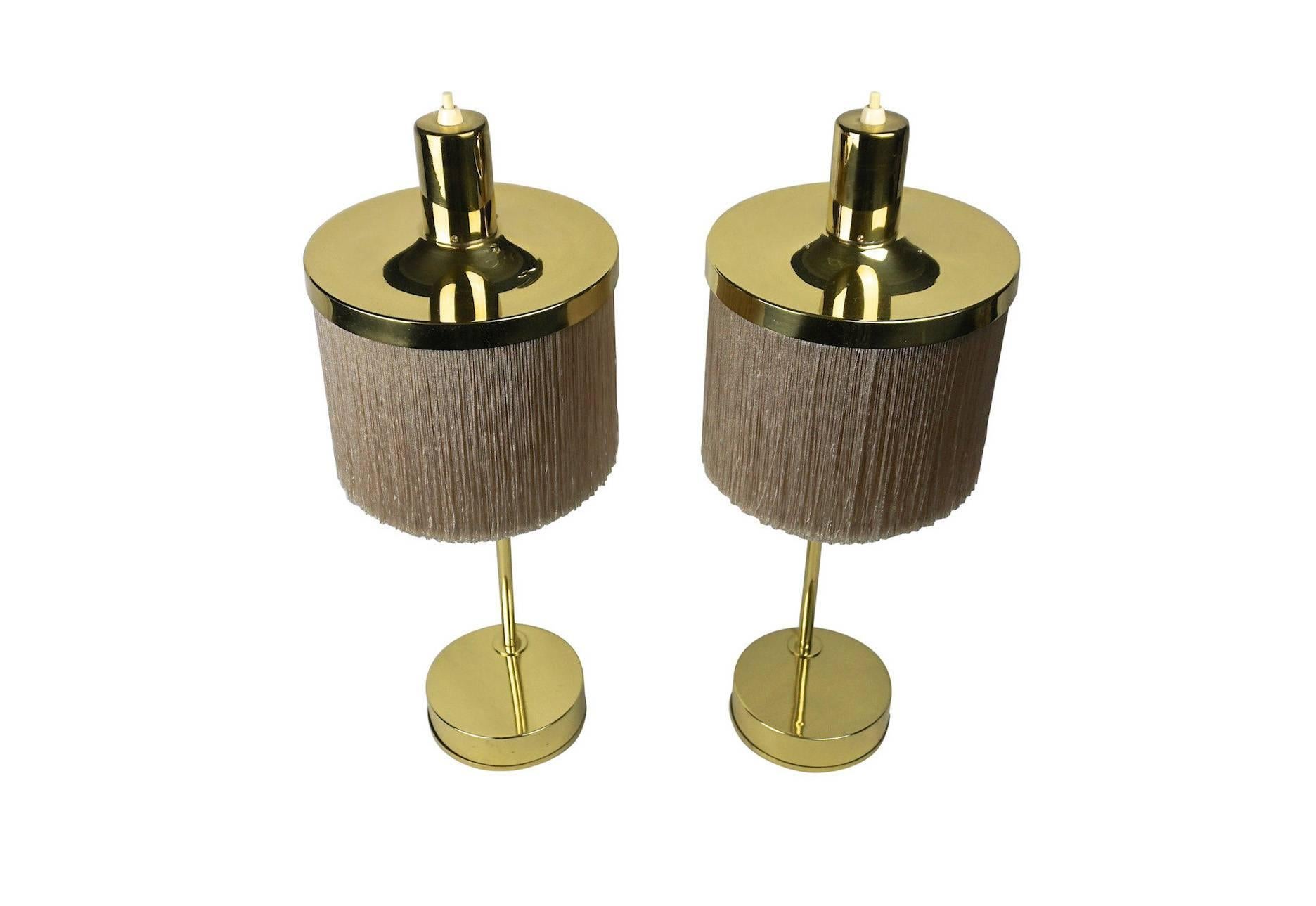 A pair of table lamps model B-140 designed by Hans-Agne Jakobsson, produced by Hans-Agne Jakobsson in Markaryd, Sweden.