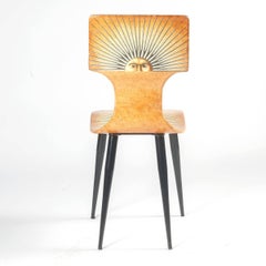 Piero Fornasetti, Model Sole Chair, Made in Italy, circa 1990s