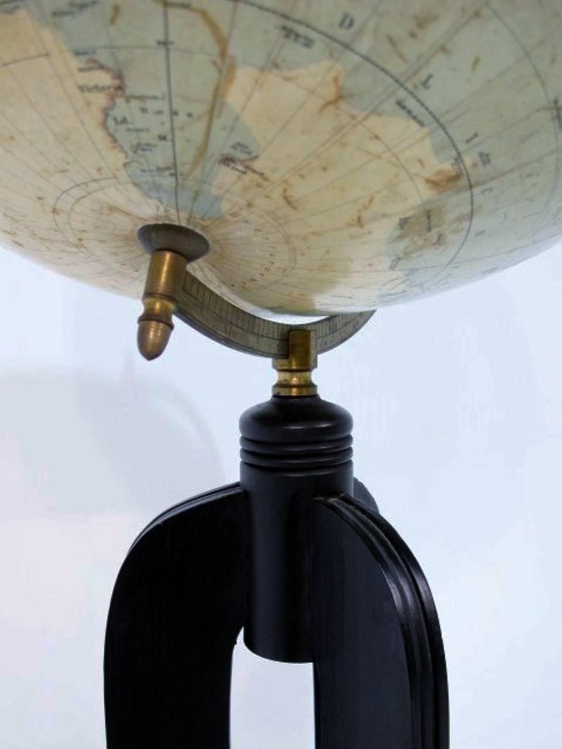 20th Century World Globe or Terrestrial Globe by Dr Ernst Friedrich Manufactured by Columbus
