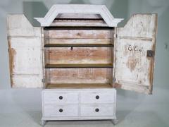 Swedish Antique 19th Century Gustavian Narrow Cabinet