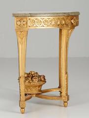 Late 18th Century Swedish Gustavian Giltwood Console Table