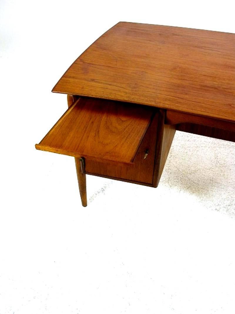 20th Century Very Rare Mid-Century Scandinavian Modern Desk