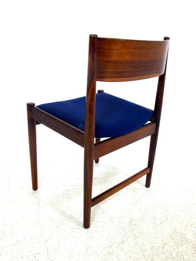 Danish Set of Six Rosewood Chairs by Kurt Østervig for Sibast Furniture For Sale