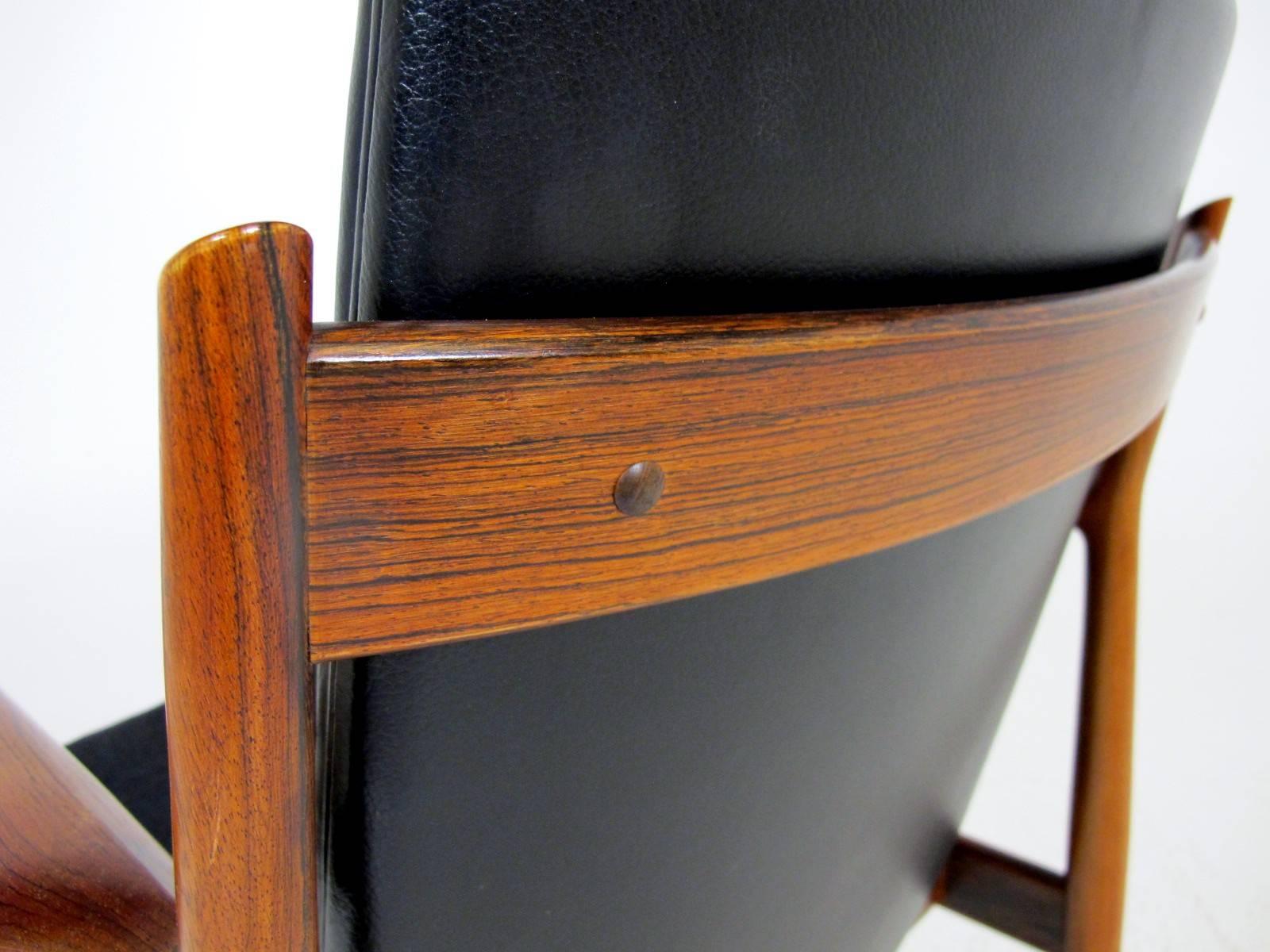 Leather Set of 12 Armchairs Model 431 by Arne Vodder for Sibast in Denmark